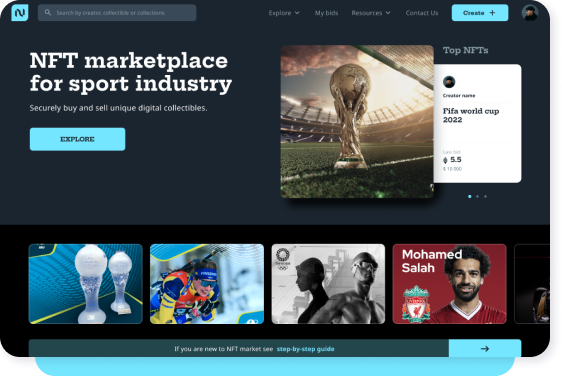 NFT Marketplace for sports fans