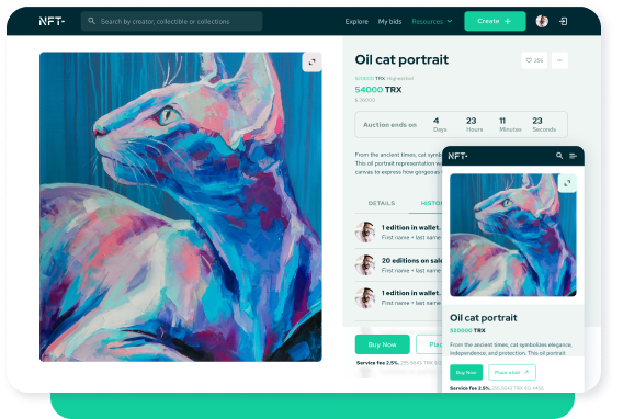 NFT Marketplace for art galleries