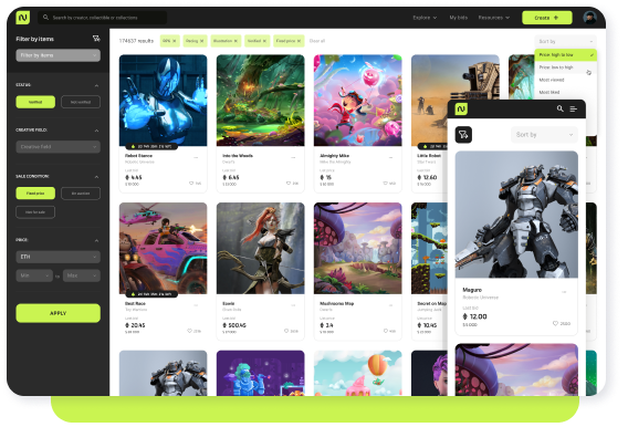 NFT Marketplace for gamers